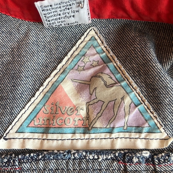 Silver Unicorn *Vintage* Jean Jacket, Size: M (10-12) **NWT** - Picture 8 of 9
